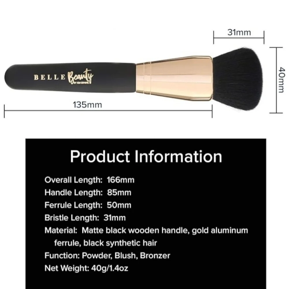 Belle Beauty By Kim Gravel 4pc Brush Set (Brushes Only)